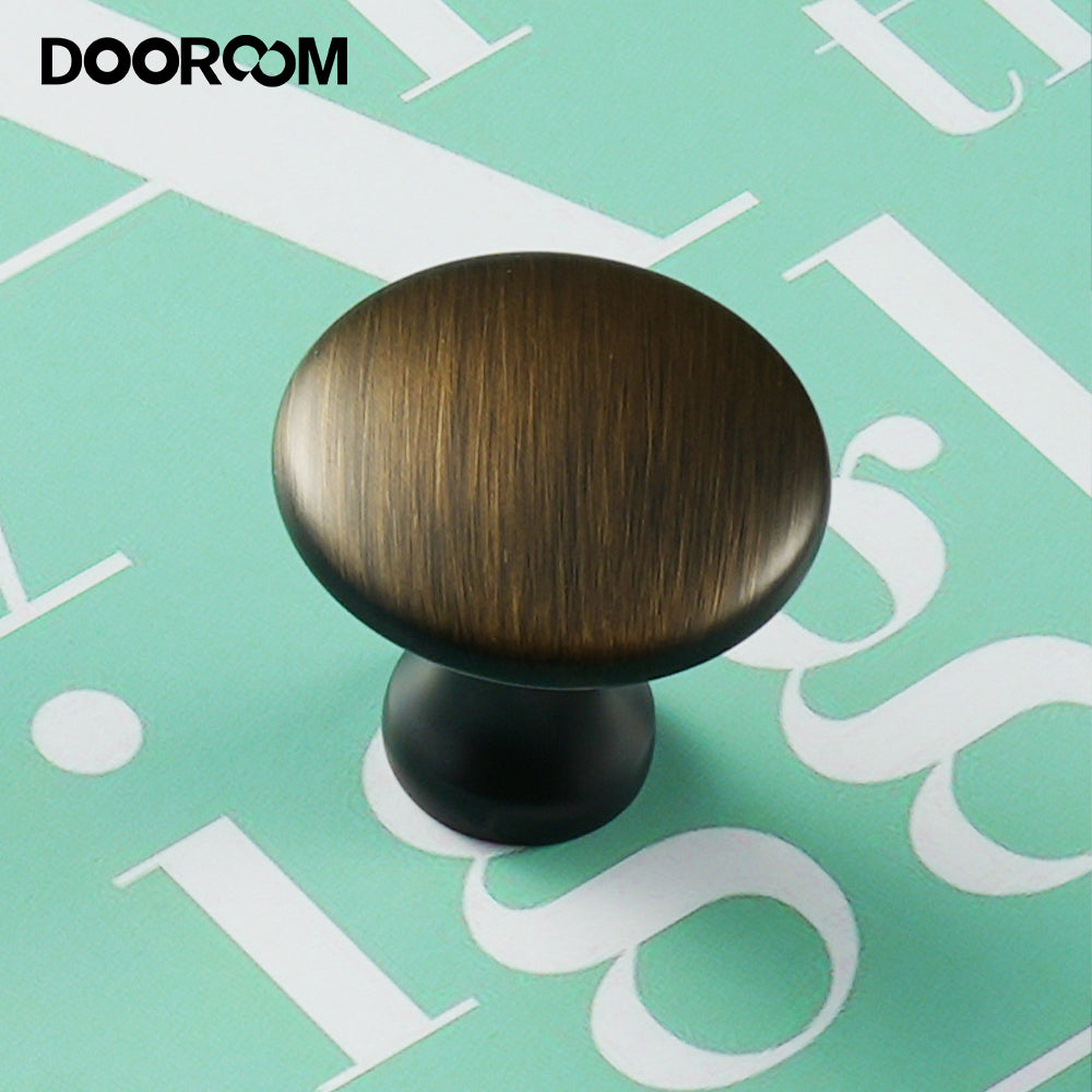 Dooroom 黄铜家具把手清新简约北欧美式衣柜梳妆台橱柜抽屉圆形拉手旋钮