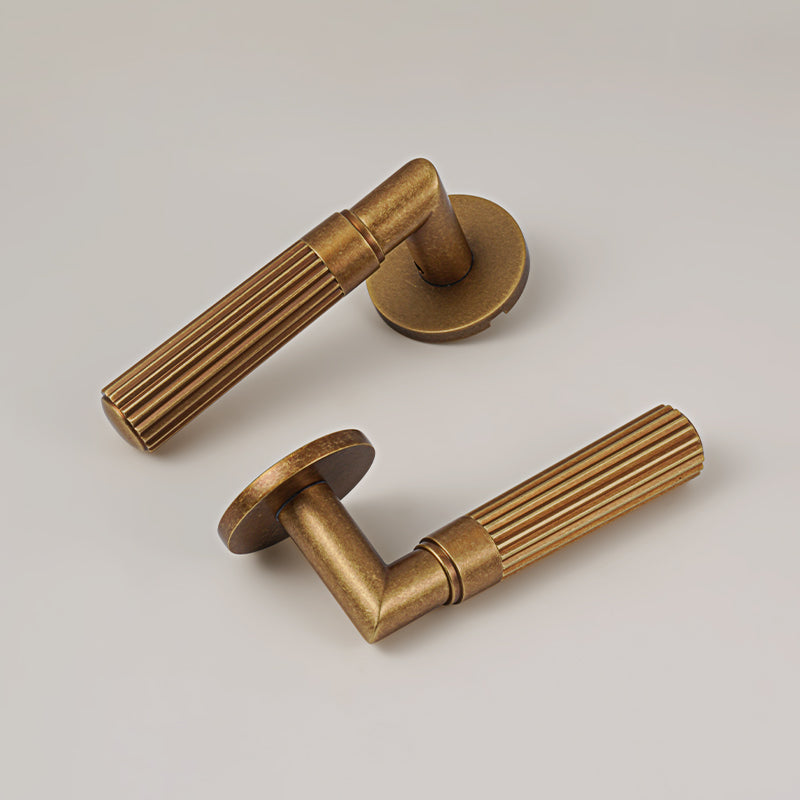 Dooroom Brass Door Lock Set Retro Simplicity Interior Bedroom Bathroom Lock Door Dummy Lock Passage Privacy Lock