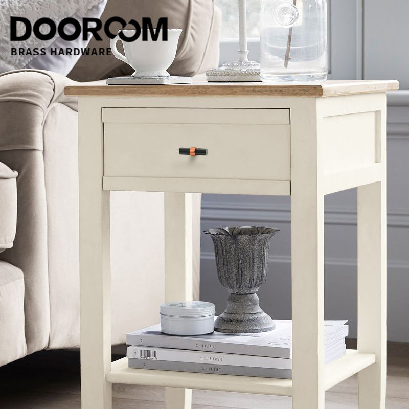 Dooroom Brass Furniture Handles Modern Copper Black Pulls Cupboard Wardrobe Dresser Shoe Box Drawer Cabinet Handles Knobs