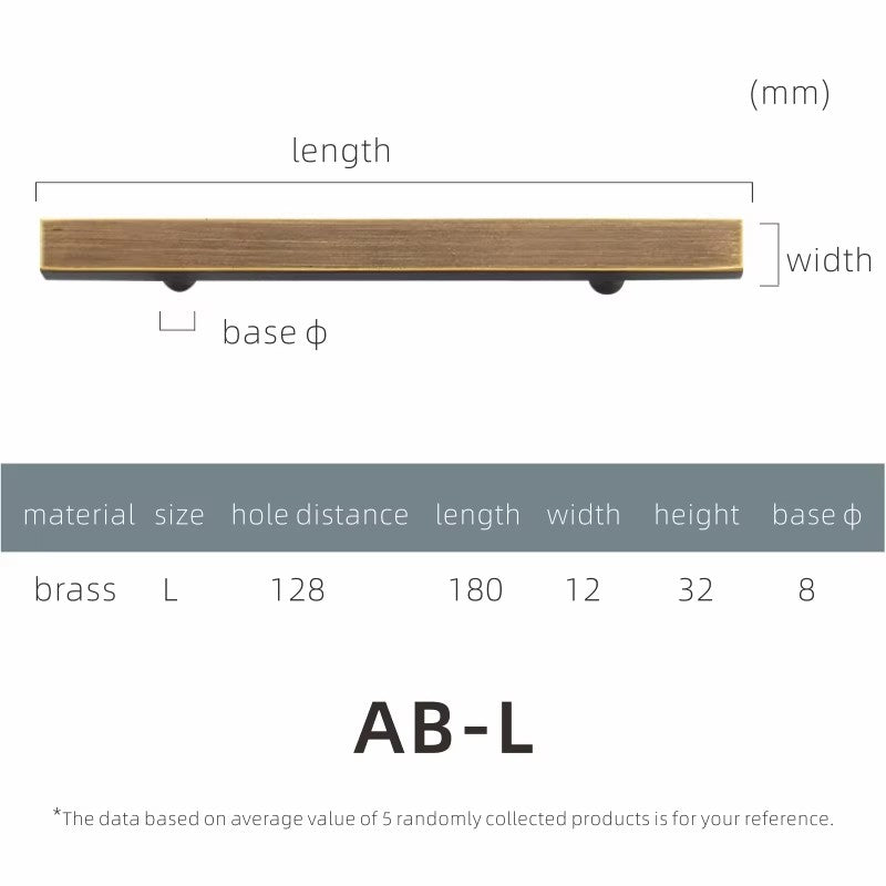 Dooroom Dulu Brass Furniture Handles Modern Wardrobe Dresser Cupboard Drawer Cabinet Door Long Square Black/Gold Pulls Knobs