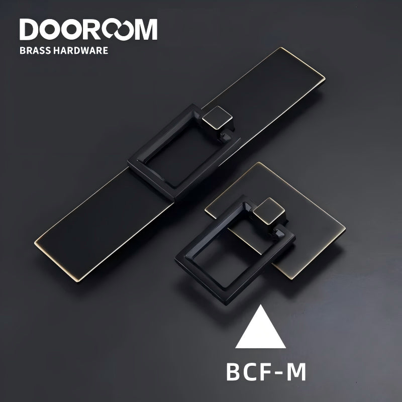 Dooroom Brass Furniture Handle Wardrobe Dresser Cupboard Cabinet Drawer Pull Modern Southeast Asia HK American Knob Black Bronze