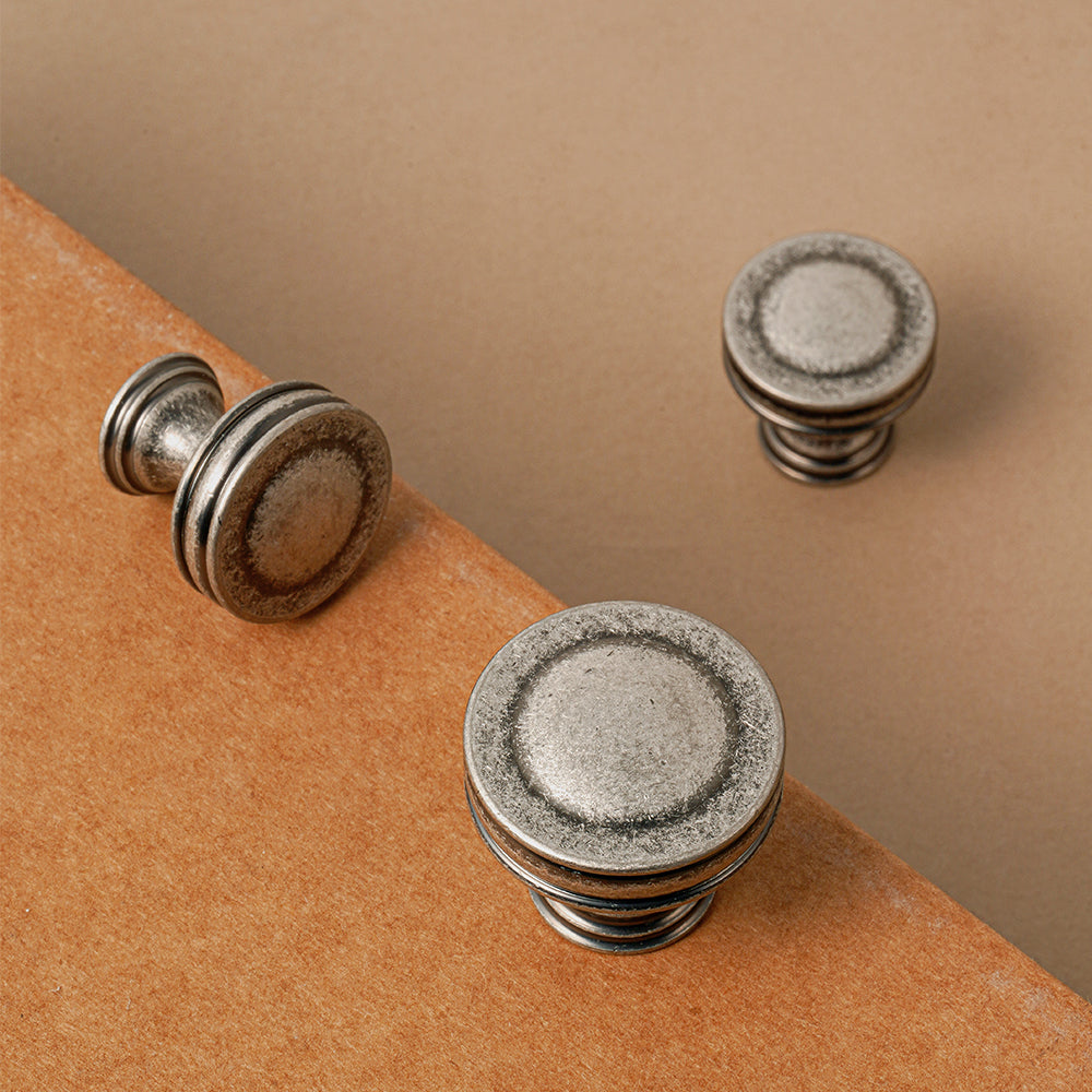 Dooroom Brass Vintage Style Antique Silver Furniture Handles Pulls Cupboard Wardrobe Dresser  Wine Bar Drawer Cabinet Knobs