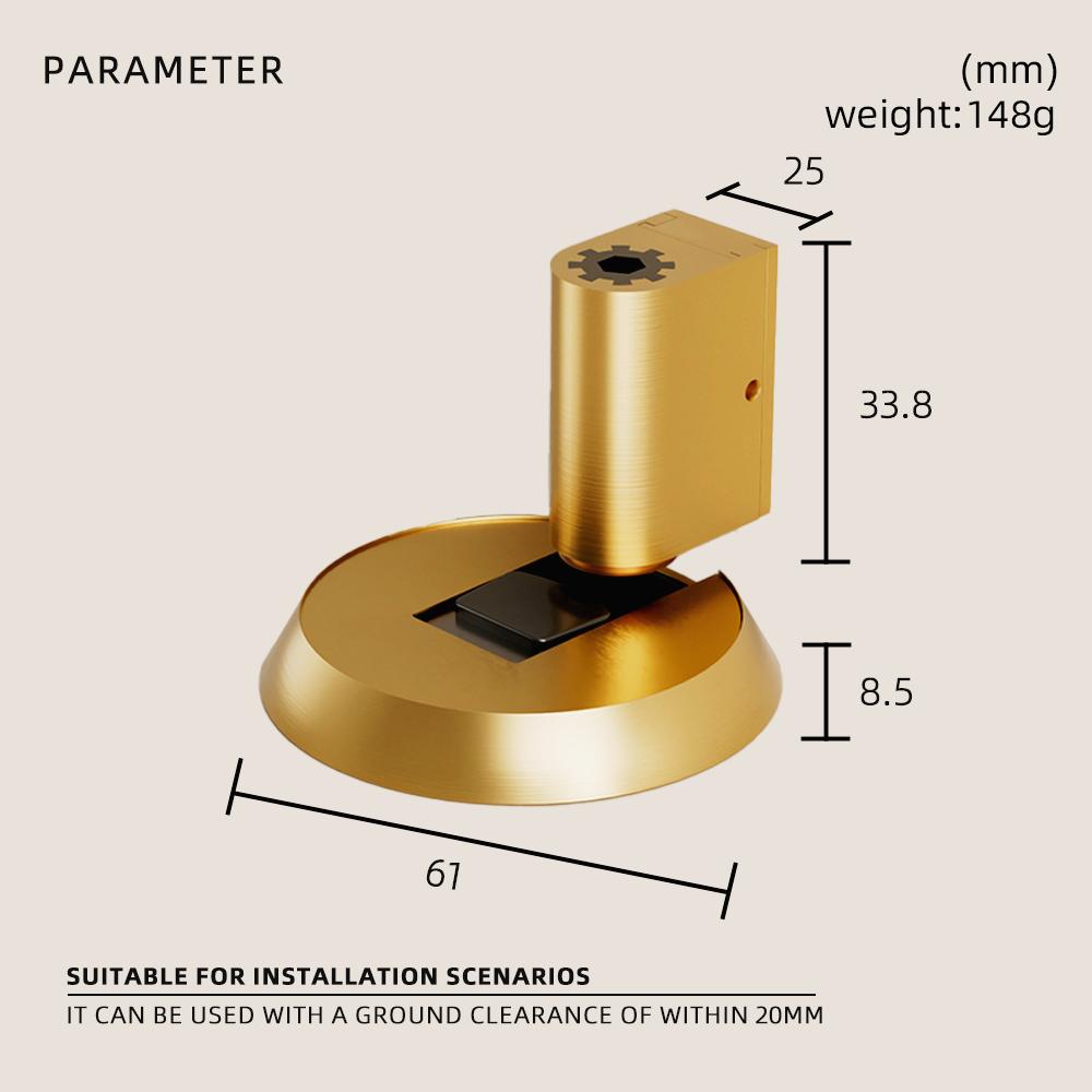 DOOROOM Windproof And Collision Door Suction Simple non-punching Suction Stable And Durable Home Improvement Door Stopper