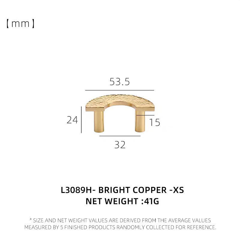 Dooroom Brass Furniture Handles Modern Hammered Round Hexagon Pulls Wardrobe Dresser Cupboard Cabinet Drawer Wine Bar Knobs