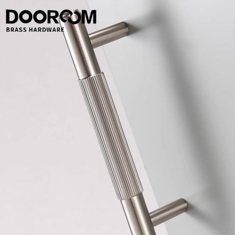 Dooroom Brass Stripe Furniture Handles Modern Brass Grey Wardrobe Dresser Cupboard Cabinet Drawer Shoe Box Wine Bar Pulls Knobs