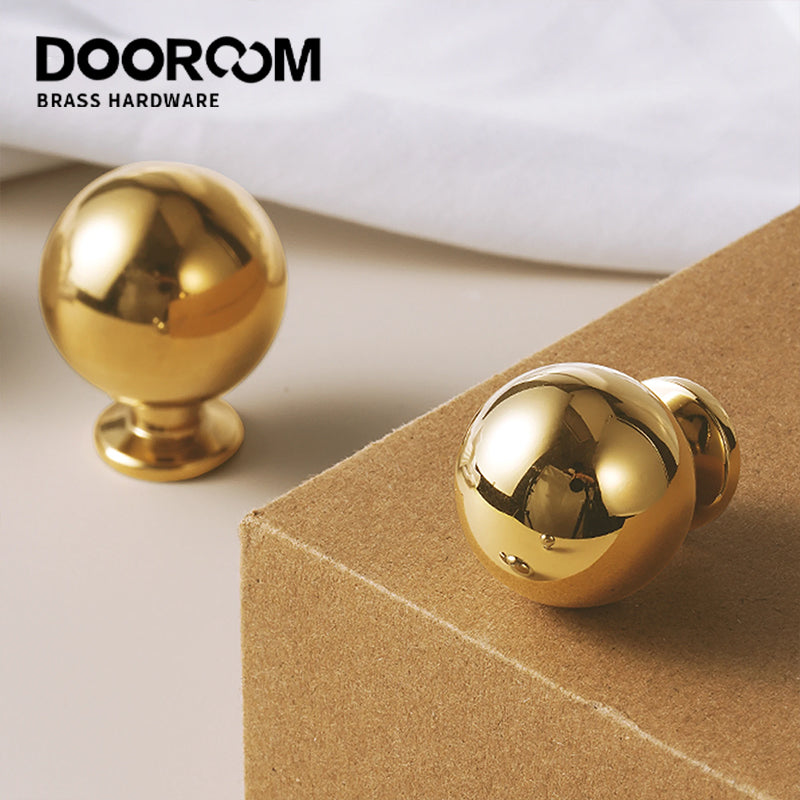 Dooroom Brass rotundity Furniture Handles Modern Simplicity Wardrobe Dresser Cupboard Cabinet Door Drawer Shoe Box handle