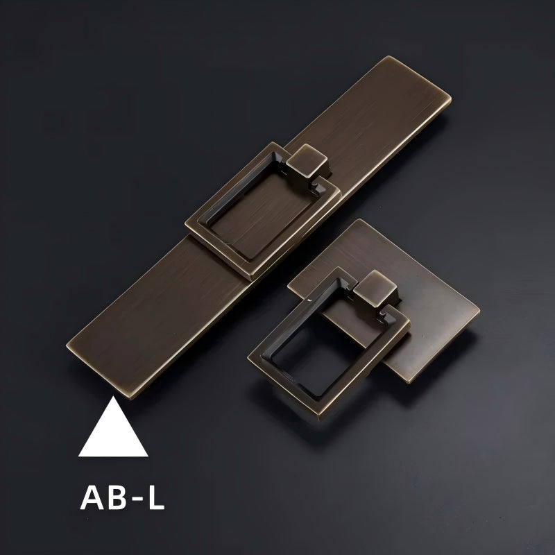 Dooroom Brass Furniture Handle Wardrobe Dresser Cupboard Cabinet Drawer Pull Modern Southeast Asia HK American Knob Black Bronze