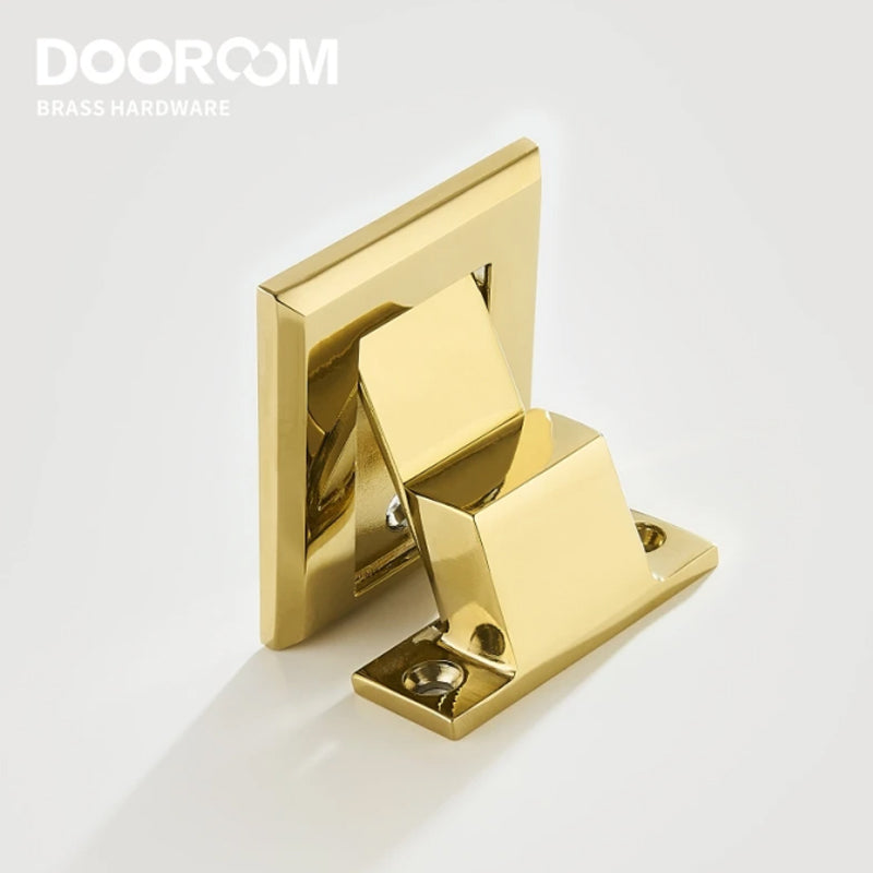 Dooroom Brass Door Stops Punch Free Invisible Magnetic Door Holder Underfloor Heating Door Bumper Catch Free Tapes