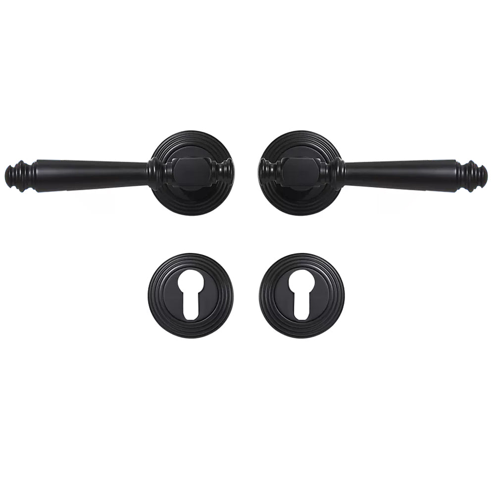 DOOROOM Indoor Door Lock Brass Set Bedroom Bathroom Double Wood Door Lever Dummy Quiet Magnetic Suction Door Lock Household