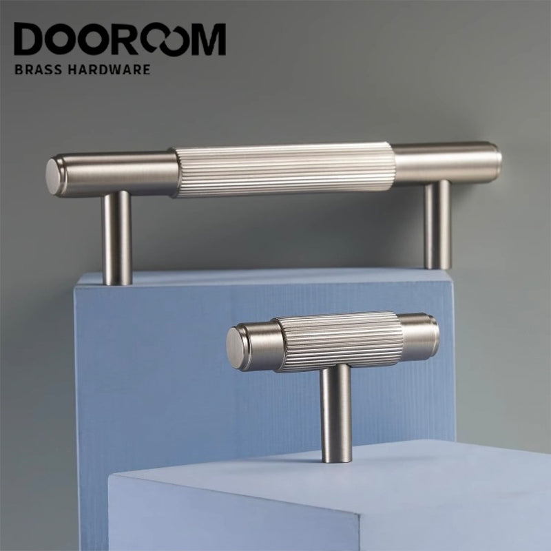 Dooroom Brass Stripe Furniture Handles Modern Brass Grey Wardrobe Dresser Cupboard Cabinet Drawer Shoe Box Wine Bar Pulls Knobs