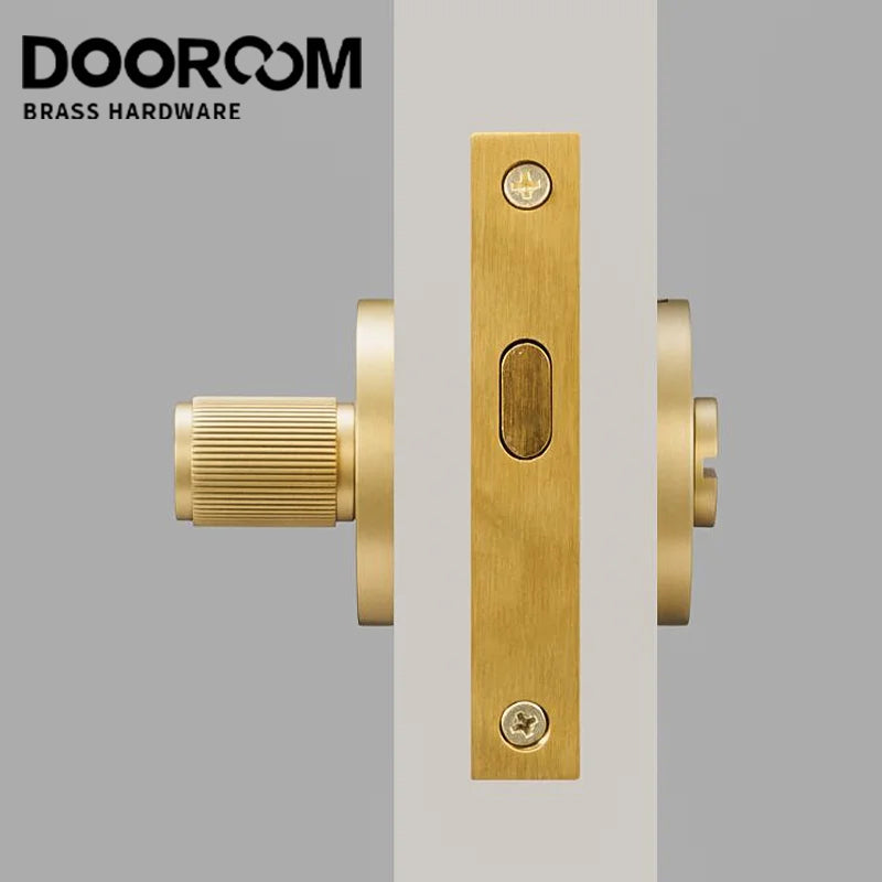 DOOROOM Brass Soliding knob BK One Word Emergency Sliding Door Lock Copper Wire Black Bathroom Sliding Door Lock copper