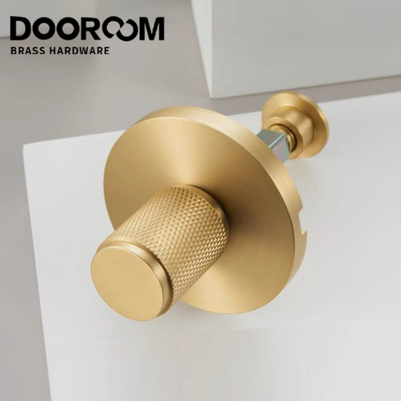 DOOROOM Solid Brass Copper knob BK One Word Emergency Sliding Door Lock Copper Wire Black Bathroom Sliding Door Lock Copper