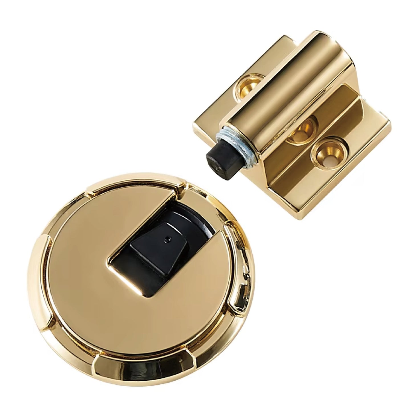 Dooroom Zinc Alloy Door Stops Heavy Duty Invisiable Punch Free Door Holder Non-Magnetic Door Stopper Catch