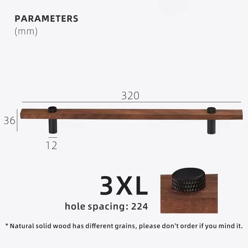 Dooroom Walnut Brass Furniture Handles Long Modern Pulls Cupboard Wardrobe Dresser Shoe Box Wine Bar Drawer Cabinet Knobs