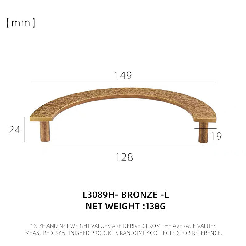 Dooroom Brass Furniture Handles Modern Hammered Round Hexagon Pulls Wardrobe Dresser Cupboard Cabinet Drawer Wine Bar Knobs