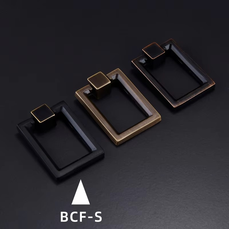 Dooroom Brass Furniture Handle Wardrobe Dresser Cupboard Cabinet Drawer Pull Modern Southeast Asia HK American Knob Black Bronze