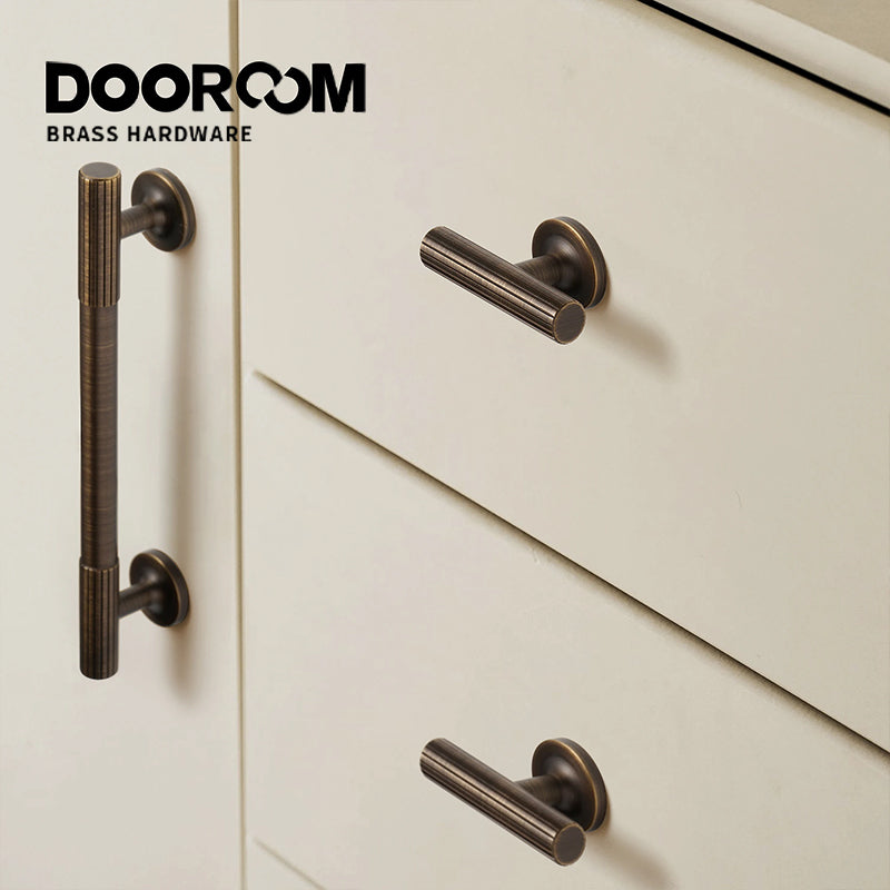 Dooroom Brass Linear Furniture Handles Antique Brass Matt Nickel Silver Cupboard Wardrobe Dresser Shoe Box Drawer Cabinet Pulls