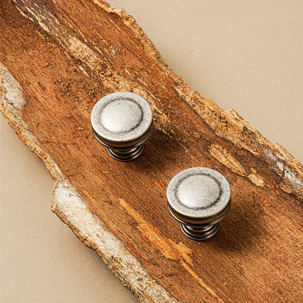 Dooroom Brass Vintage Style Antique Silver Furniture Handles Pulls Cupboard Wardrobe Dresser  Wine Bar Drawer Cabinet Knobs