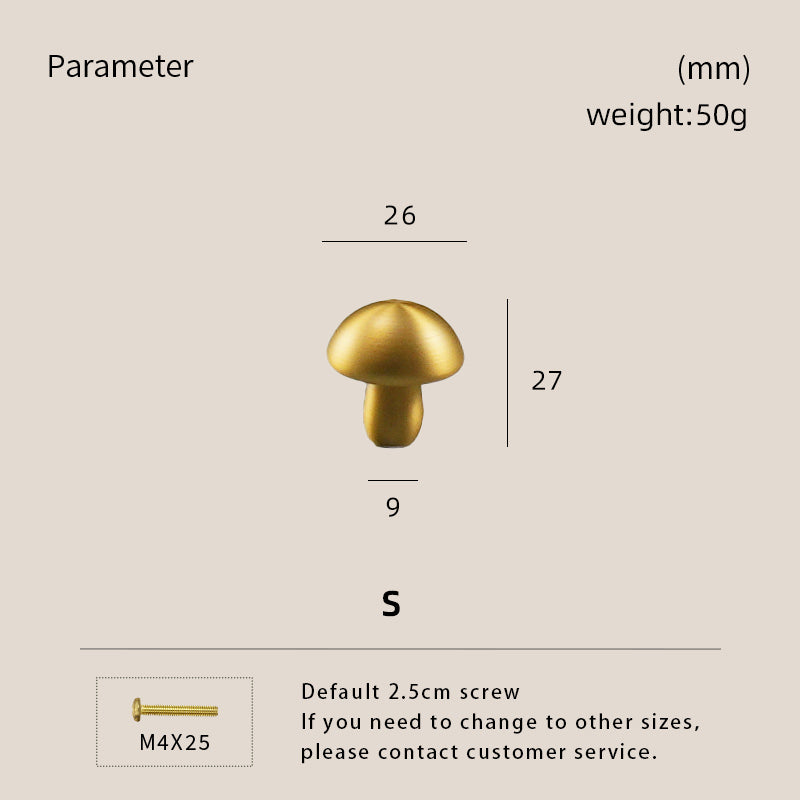 Dooroom  Solid Brass Smooth Round Cabinet Knobs Drawer Handles Wardrobe Elegant Touch Comfortable Feel Pull