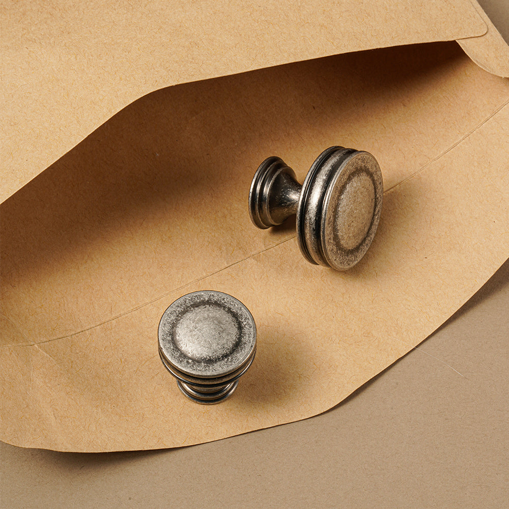 Dooroom Brass Vintage Style Antique Silver Furniture Handles Pulls Cupboard Wardrobe Dresser  Wine Bar Drawer Cabinet Knobs