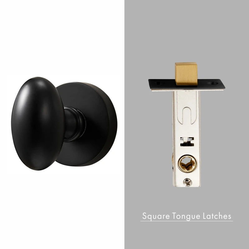 Dooroom Brass Door Lock Set Modern Interior Bedroom Bathroom Double Wood Door Lever Set Dummy Privacy Passage Hidden Door Lock