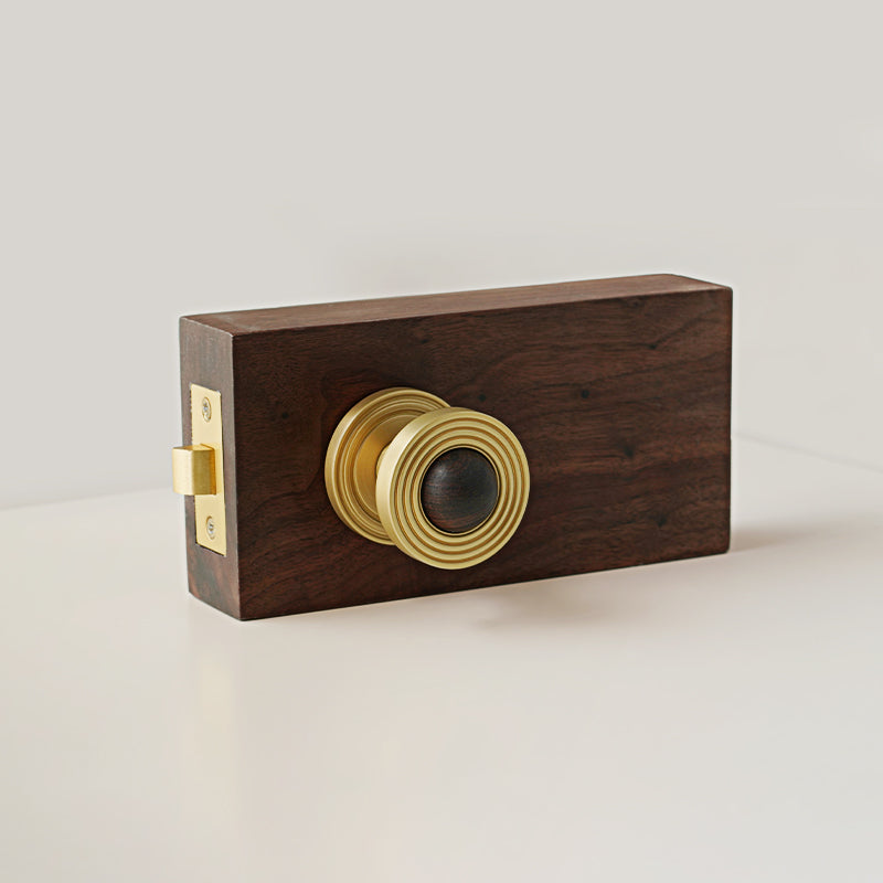 Dooroom Brass and numb Door Lock Set Simplicity Interior Bedroom Bathroom Lock Door Dummy Lock Passage Privacy Lock