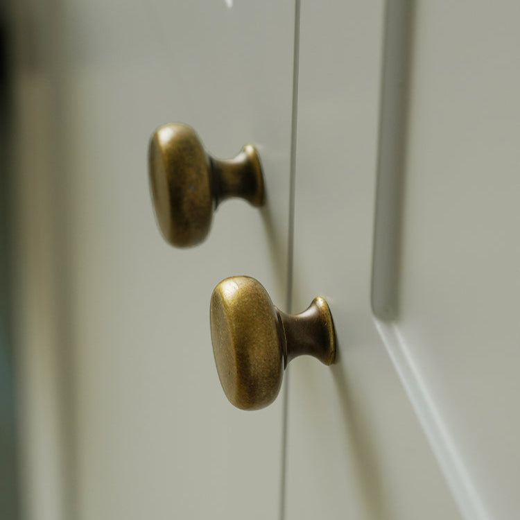 DOOROOM Retro Brass Handles Pulls With Base Home Cupboard Wardrobe Dresser Shoe Box Drawer Cabinet Knob Kitchen Hardware Tools
