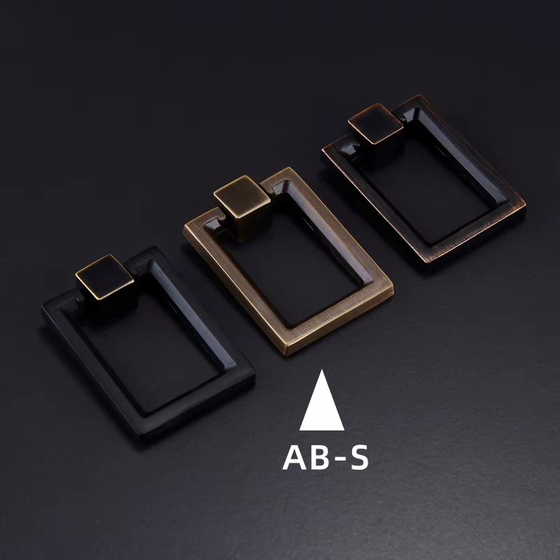 Dooroom Brass Furniture Handle Wardrobe Dresser Cupboard Cabinet Drawer Pull Modern Southeast Asia HK American Knob Black Bronze