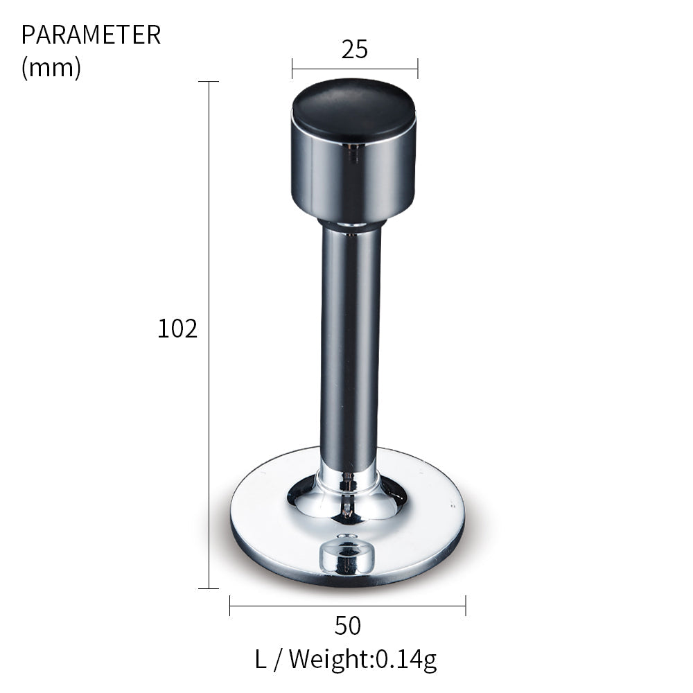 Dooroom Brass Door Stops Hole Free Bathroom Door Stopper Heavy Duty Floor Wall Mount Bumper Non-magnetic Door Holder Catch