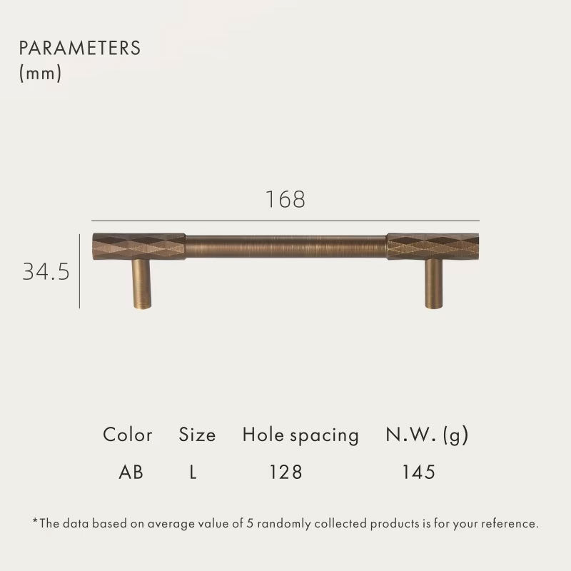 Dooroom Brass Furniture Handles Modern Hammered Long Pulls Cupboard Wardrobe Dresser Shoe Box Drawer Cabinet Round Knobs