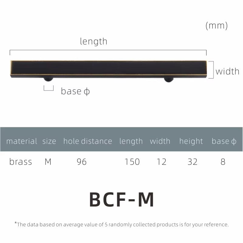 Dooroom Dulu Brass Furniture Handles Modern Wardrobe Dresser Cupboard Drawer Cabinet Door Long Square Black/Gold Pulls Knobs