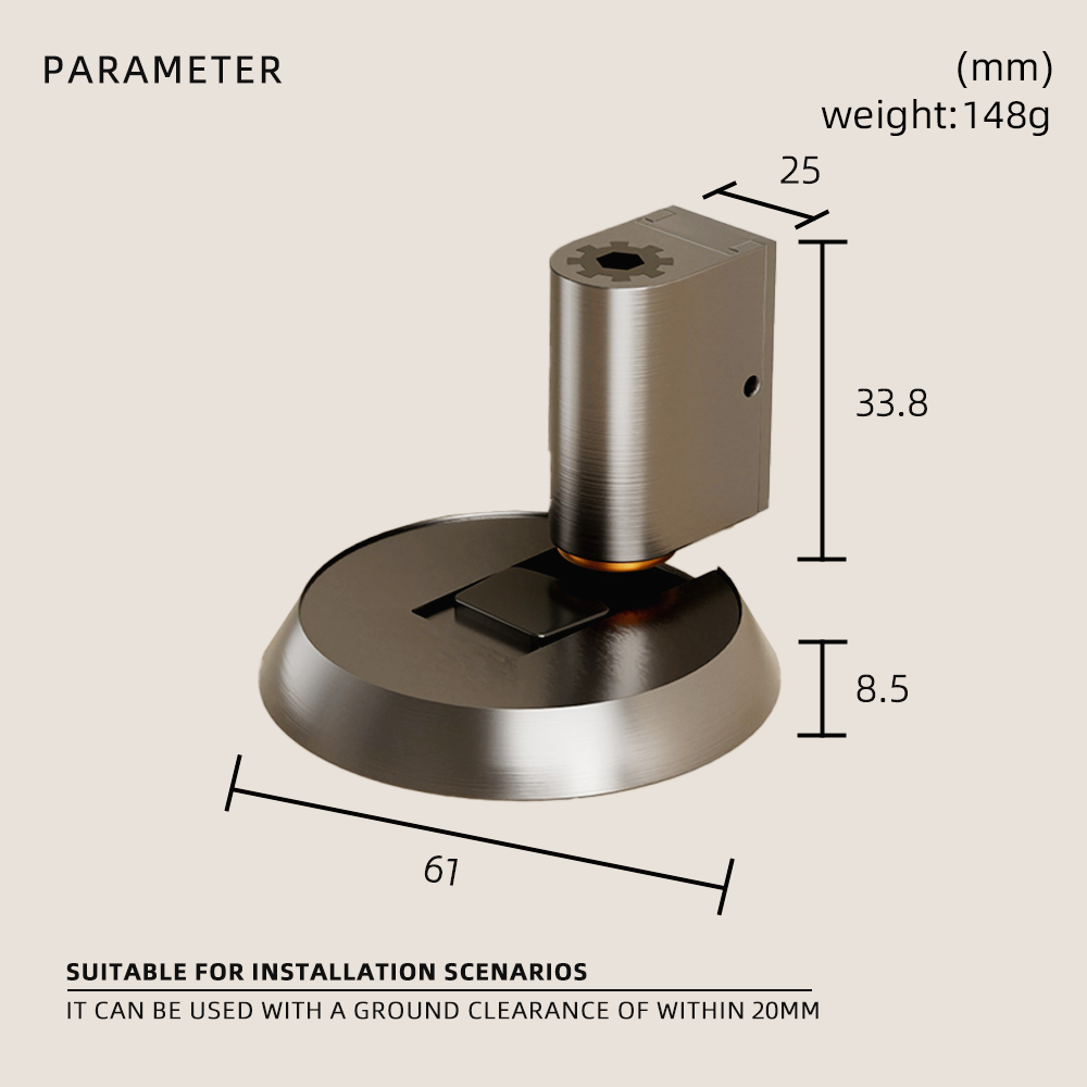 DOOROOM Windproof And Collision Door Suction Simple non-punching Suction Stable And Durable Home Improvement Door Stopper