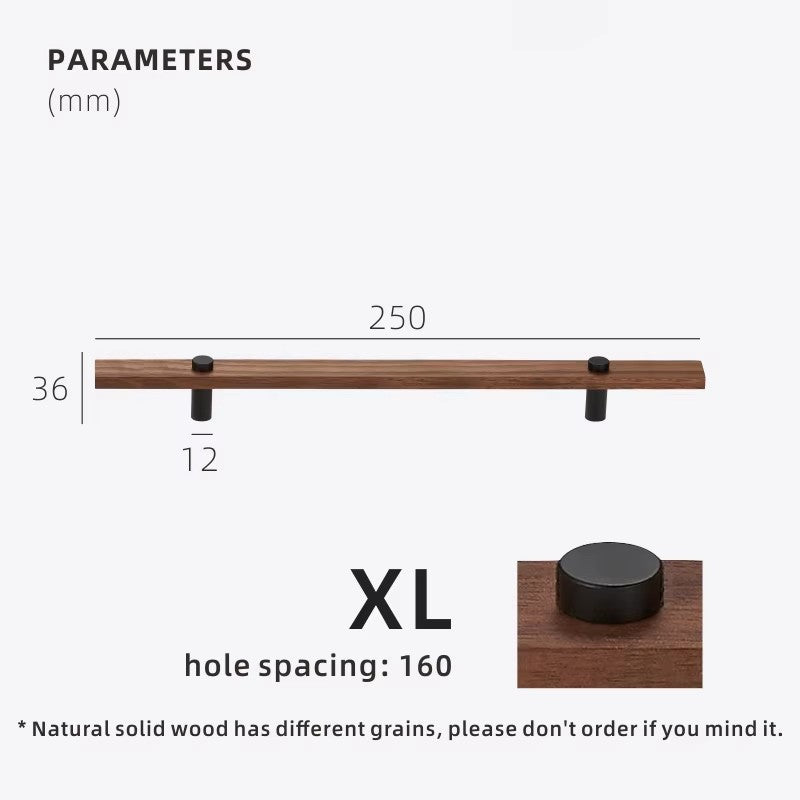 Dooroom Walnut Brass Furniture Handles Long Modern Pulls Cupboard Wardrobe Dresser Shoe Box Wine Bar Drawer Cabinet Knobs