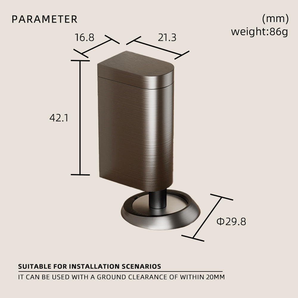 DOOROOM New Magnetic Door Stopper Silent crash-proof windproof Invisible Door suction perforation-free Home Door Stops
