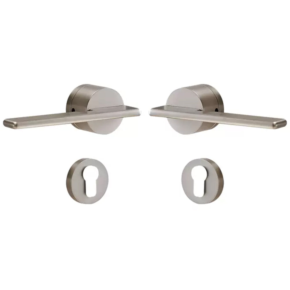 Dooroom Brass Door Lock Set Modern Gold Black Silver Interiror Bedroom Bathroom Double Wood Door Lever Set Dummy Handle Knob