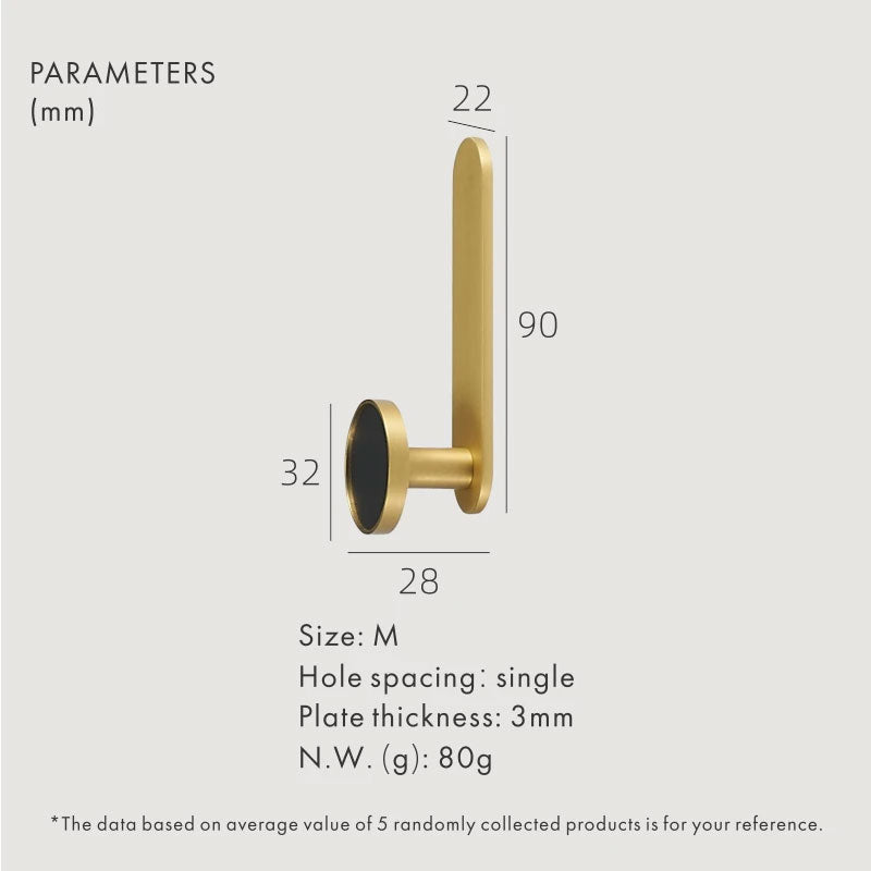 DOOROOM Brass Real Leather Cabinet Handles Cupboard Door Pulls Bearing Hooks Bathroom Indoor Kitchen Hallway Wall Clothes Hook