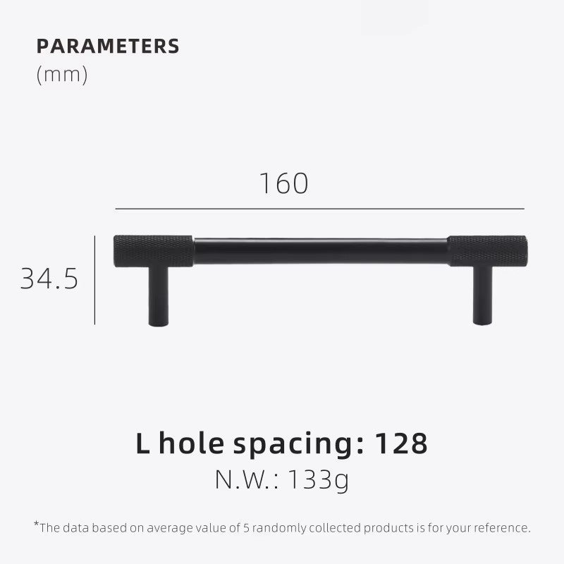 Dooroom Brass Knurling Furniture Handles Long Round Modern Pulls Cupboard Wardrobe Dresser Shoe Box Drawer Cabinet Wine Bar Knob