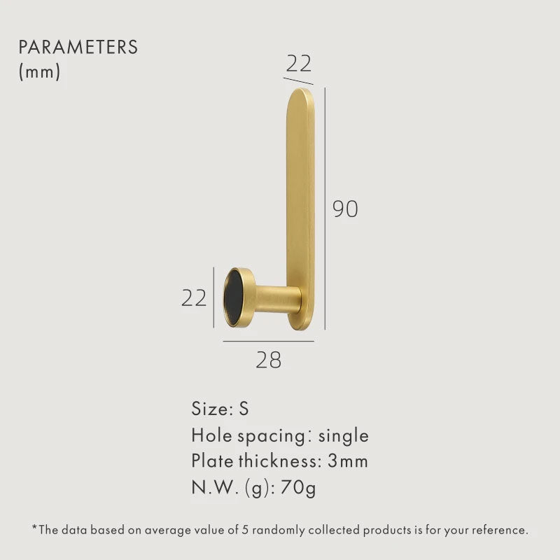 DOOROOM Brass Real Leather Cabinet Handles Cupboard Door Pulls Bearing Hooks Bathroom Indoor Kitchen Hallway Wall Clothes Hook