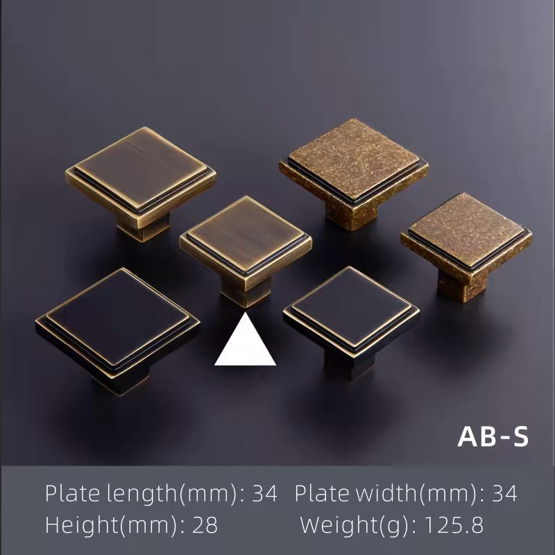 Dooroom Brass Furniture Handles Wardrobe Dresser Cupboard Cabinet Drawer Shoe Box Pulls Modern Black Antique Knobs
