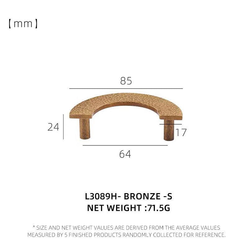 Dooroom Brass Furniture Handles Modern Hammered Round Hexagon Pulls Wardrobe Dresser Cupboard Cabinet Drawer Wine Bar Knobs
