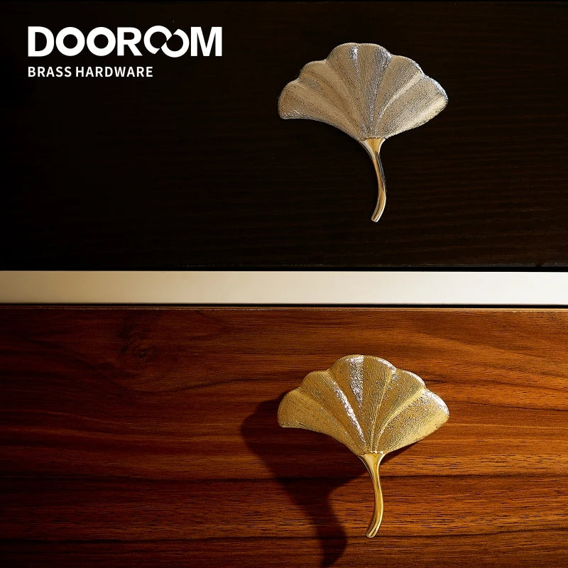 Dooroom Brass Handles Gold Silver Furniture Pulls Natural Light Luxury Wardrobe Dresser Cupboard Cabinet Drawer Pulls Knobs