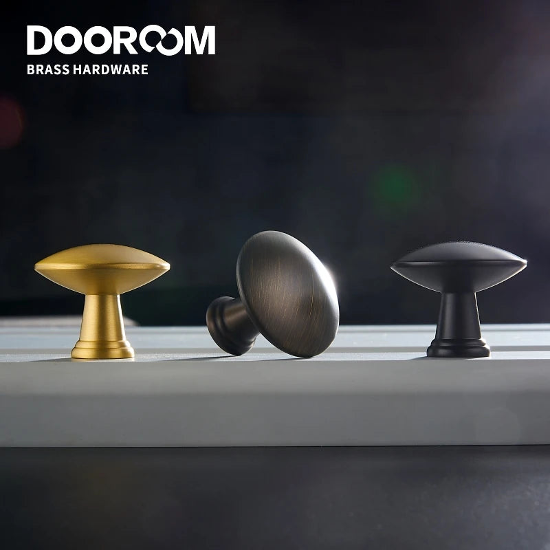 Dooroom Brass Furniture Handles Fresh Simple Nordic American Wardrobe Dresser Cupboard Cabinet Drawer Round Pulls Knobs 