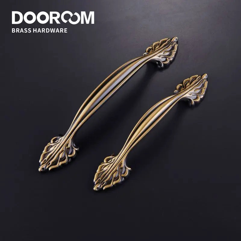 Dooroom 黄铜欧式家具把手仿古美式抽屉柜门衣柜梳妆台橱柜拉手金色旋钮