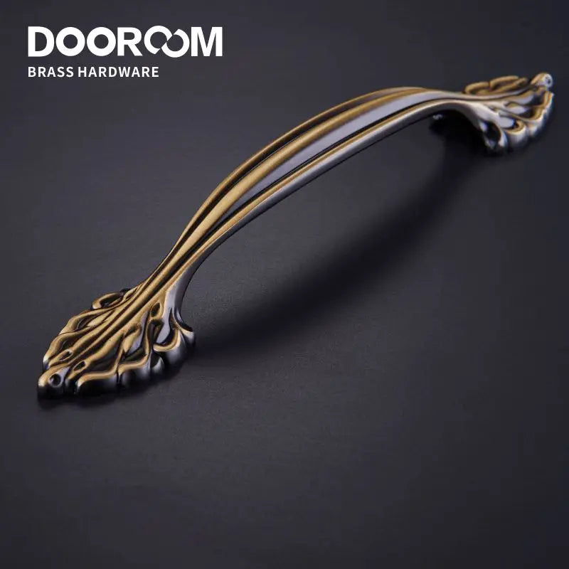 Dooroom 黄铜欧式家具把手仿古美式抽屉柜门衣柜梳妆台橱柜拉手金色旋钮