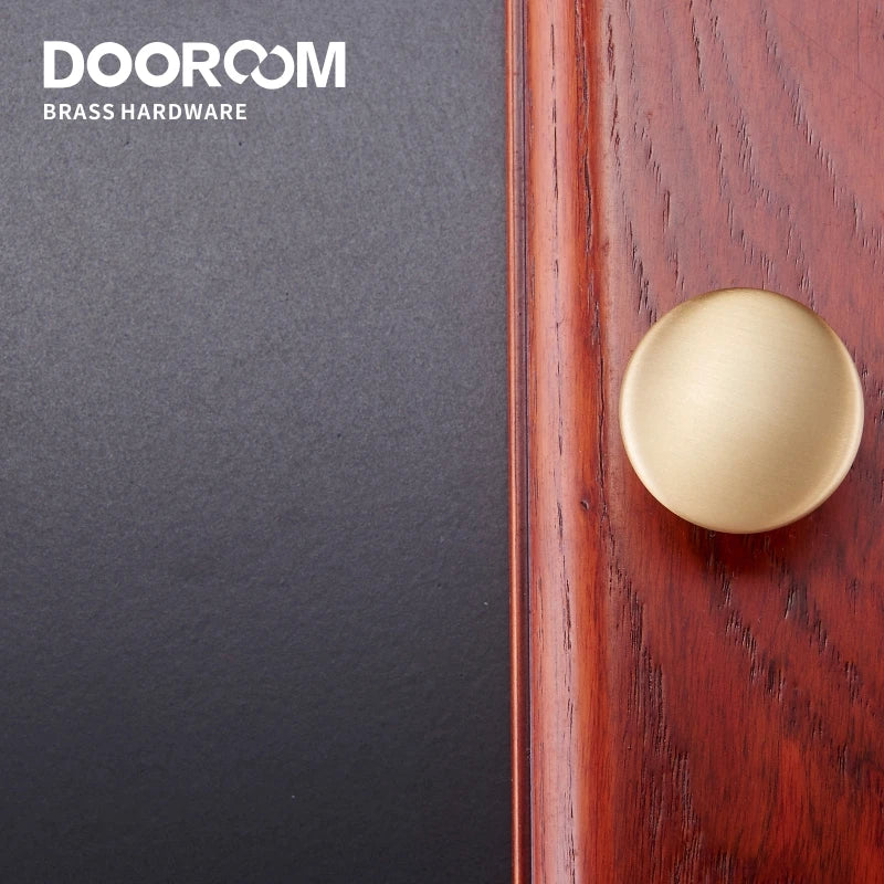 Dooroom 黄铜家具拉手简约美式衣柜梳妆台橱柜门抽屉鞋盒拉手田园旋钮