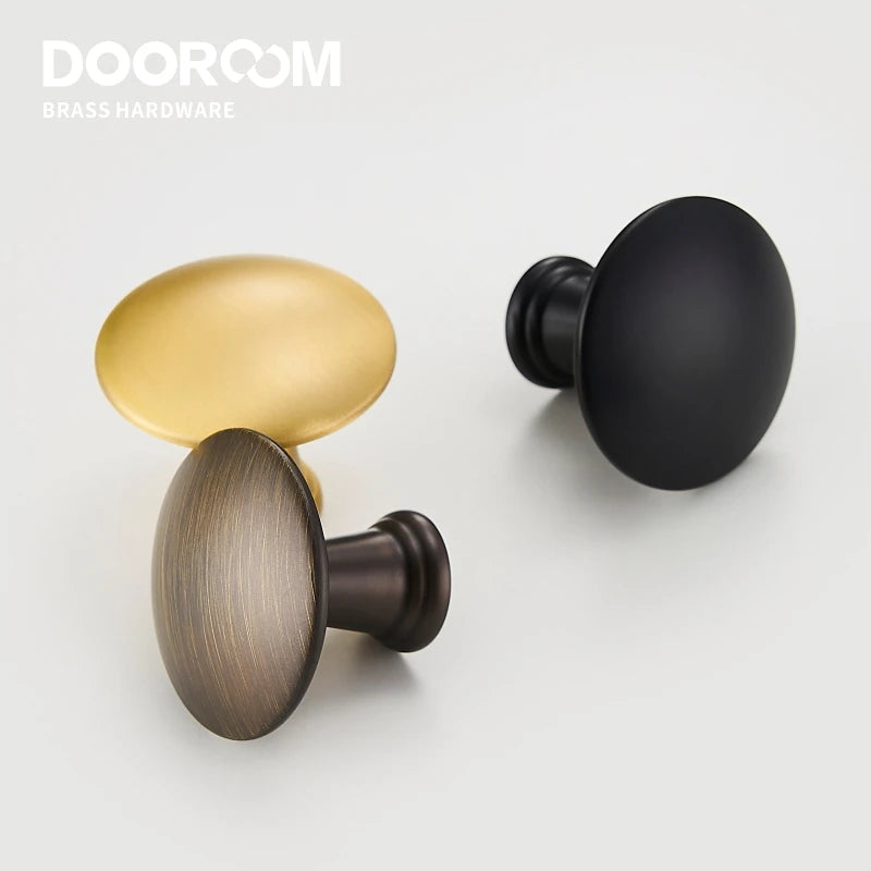 Dooroom Brass Furniture Handles Fresh Simple Nordic American Wardrobe Dresser Cupboard Cabinet Drawer Round Pulls Knobs 
