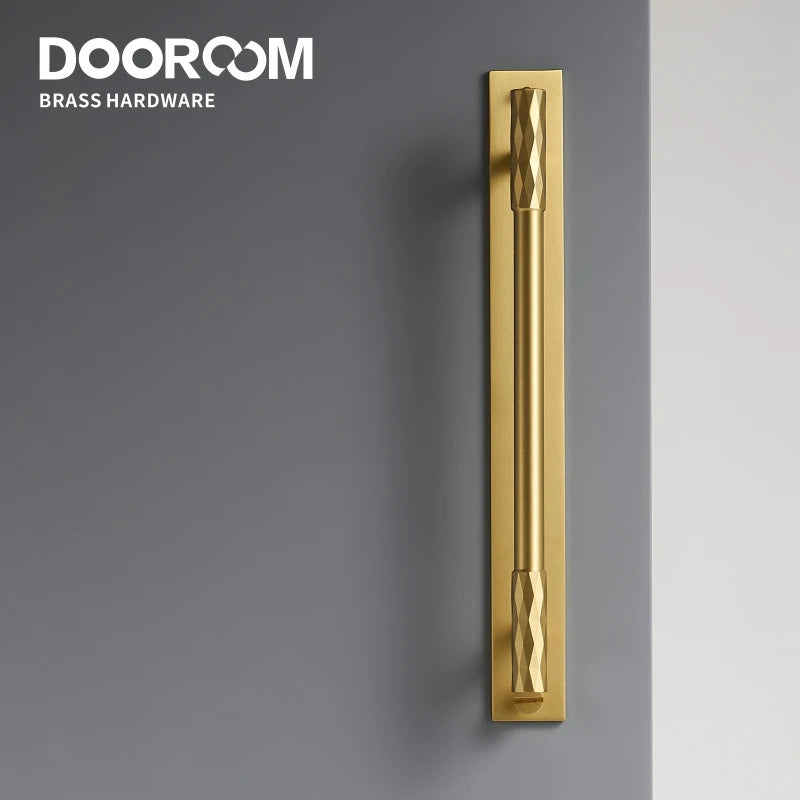 Dooroom Brass Furniture Handles Modern Hammered Black Gold Cupboard Wardrobe Dresser Shoe Box Drawer Cabinet Knobs Pulls