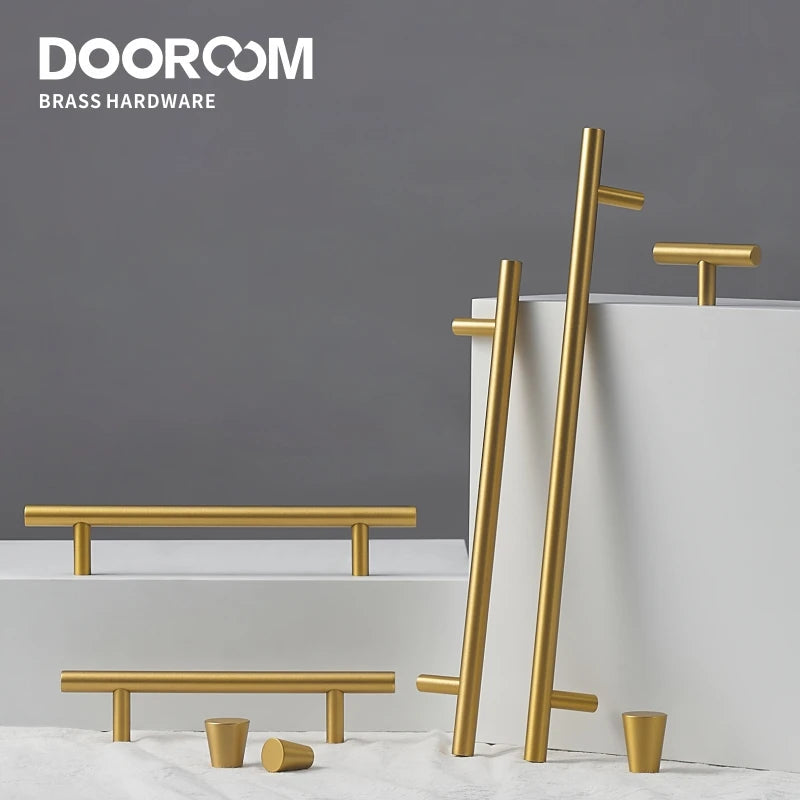 Dooroom Brass Furniture Handles Cone Simple European Chinese Cabinet Door Drawer Cupboard Wardrobe Dresser Shoe Box Pulls Knobs
