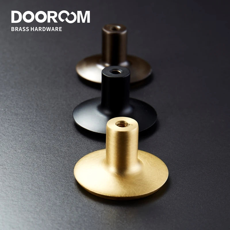 Dooroom New Solid Brass Furniture Handles Comfortable Cabinet Door Wardrobe Dresser Drawer Pulls American Rural Knobs