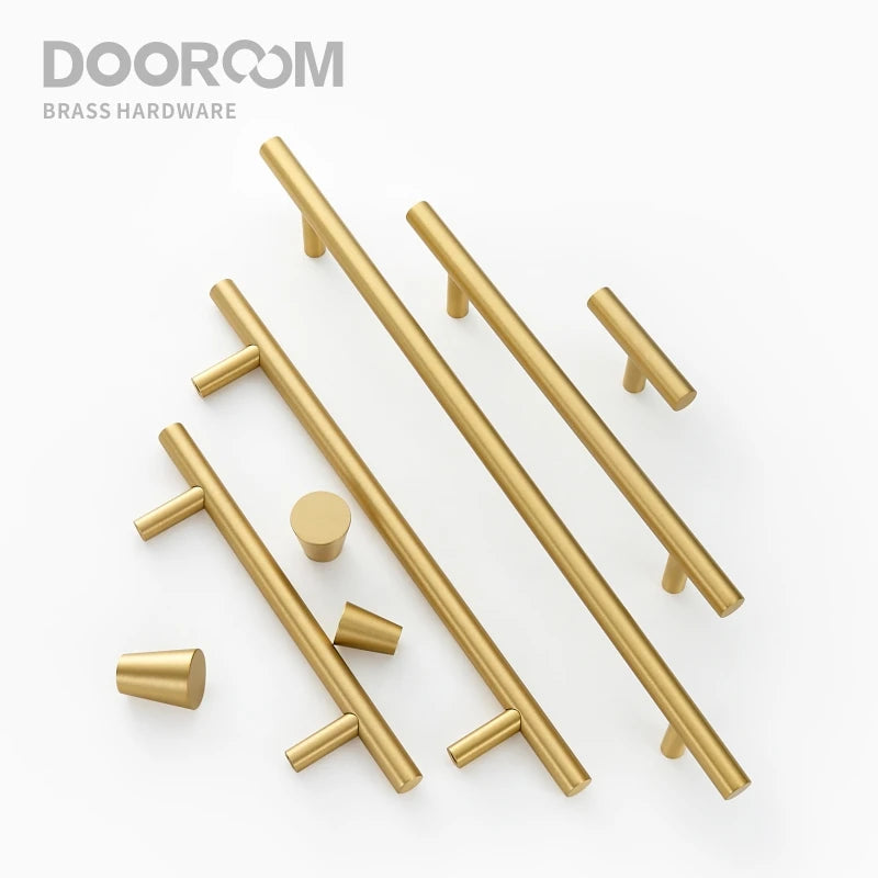 Dooroom Brass Furniture Handles Cone Simple European Chinese Cabinet Door Drawer Cupboard Wardrobe Dresser Shoe Box Pulls Knobs